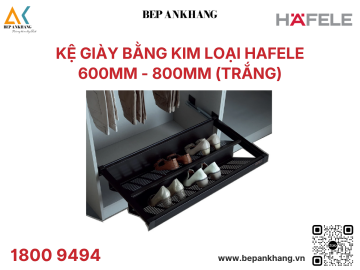 Kệ giày bằng kim loại Hafele - 807.95.861 - Trắng (600mm)
